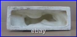 Ancienne PANTHÈRE céramique craquelée art déco signée E. SIEGL animal panther