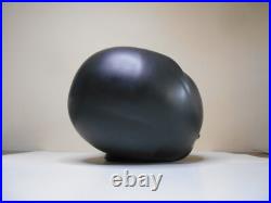 Ancienne Tête Marotte Porte Chapeau Céramique Noir Mat Visage Homme Art Déco Ancienne Tête Marotte Porte Chapeau Céramique Noir Mat Visage Homme Art Déco