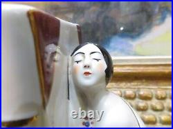Ancienne paire de serre livres epoque art deco ceramique japonaises annees foles