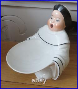 Ancienne veilleuse brule parfum porcelaine Etling SEGB de BECQUEREL art deco