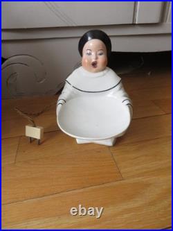 Ancienne veilleuse brule parfum porcelaine Etling SEGB de BECQUEREL art deco