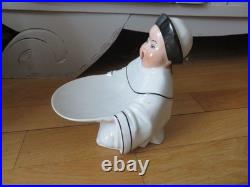 Ancienne veilleuse brule parfum porcelaine Etling SEGB de BECQUEREL art deco