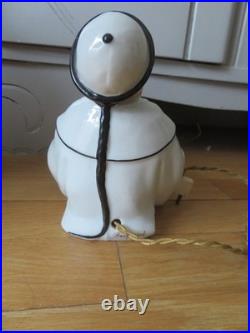 Ancienne veilleuse brule parfum porcelaine Etling SEGB de BECQUEREL art deco
