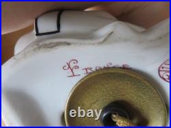 Ancienne veilleuse brule parfum porcelaine Etling SEGB de BECQUEREL art deco
