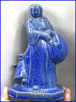 Annie Mouroux Rare Sculpture Art Deco Ceramique Bretonne Signee Quimper Sèvres Annie Mouroux Rare Sculpture Art Deco Ceramique Bretonne Signee Quimper Sèvres