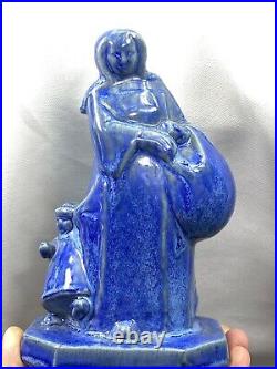 Annie Mouroux Rare Sculpture Art Deco Ceramique Bretonne Signee Quimper Sèvres Annie Mouroux Rare Sculpture Art Deco Ceramique Bretonne Signee Quimper Sèvres