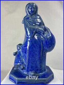 Annie Mouroux Rare Sculpture Art Deco Ceramique Bretonne Signee Quimper Sèvres Annie Mouroux Rare Sculpture Art Deco Ceramique Bretonne Signee Quimper Sèvres