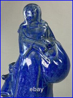 Annie Mouroux Rare Sculpture Art Deco Ceramique Bretonne Signee Quimper Sèvres Annie Mouroux Rare Sculpture Art Deco Ceramique Bretonne Signee Quimper Sèvres