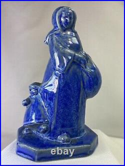 Annie Mouroux Rare Sculpture Art Deco Ceramique Bretonne Signee Quimper Sèvres Annie Mouroux Rare Sculpture Art Deco Ceramique Bretonne Signee Quimper Sèvres