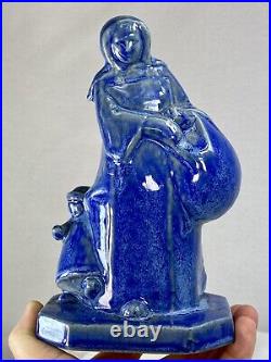 Annie Mouroux Rare Sculpture Art Deco Ceramique Bretonne Signee Quimper Sèvres Annie Mouroux Rare Sculpture Art Deco Ceramique Bretonne Signee Quimper Sèvres