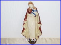 Art Déco Céramique Madonna Avec Enfant Jésus Coloré