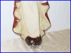 Art Déco Céramique Madonna Avec Enfant Jésus Coloré