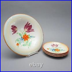 Art Déco Rosenthal Céramique Coquille + 3 Assiette Peintre F. R. 1.149 Loh Art Déco Rosenthal Céramique Coquille + 3 Assiette Peintre F. R. 1.149 Loh