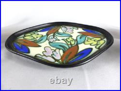 Art Deco Tete-a-tete Bergen Thé Belge En Céramique Pour 2 Avec Plateau 1930