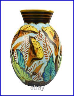 Art Deco Vase Ceramique Léon Delfant Boch Freres Keramis