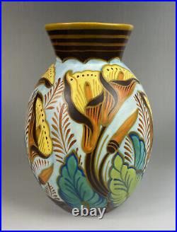 Art Deco Vase Ceramique Léon Delfant Boch Freres Keramis