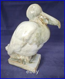 Art Déco, céramique, faïence sculpture oiseau de mer circa 1920