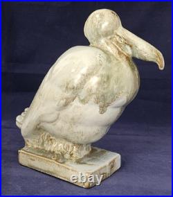 Art Déco, céramique, faïence sculpture oiseau de mer circa 1920