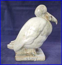 Art Déco, céramique, faïence sculpture oiseau de mer circa 1920