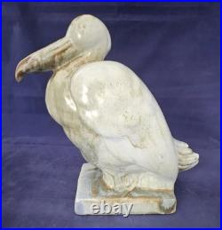 Art Déco, céramique, faïence sculpture oiseau de mer circa 1920