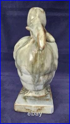 Art Déco, céramique, faïence sculpture oiseau de mer circa 1920