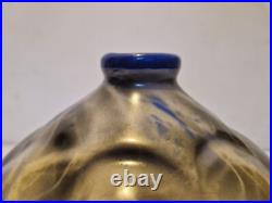 Art déco Très rare vase boule en céramique Aérographe H. 17,3 cm 1930