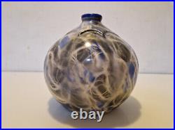 Art déco Très rare vase boule en céramique Aérographe H. 17,3 cm 1930