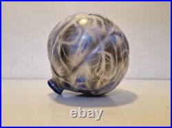 Art déco Très rare vase boule en céramique Aérographe H. 17,3 cm 1930