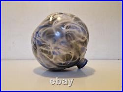 Art déco Très rare vase boule en céramique Aérographe H. 17,3 cm 1930