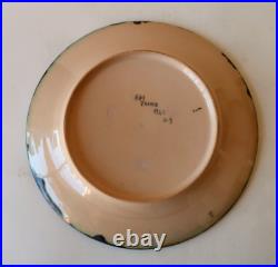 Assiette Decorative Art Déco 22,7Cm Ceramique HB France 1925-30