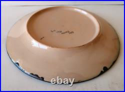 Assiette Decorative Art Déco 22,7Cm Ceramique HB France 1925-30