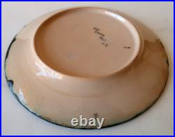 Assiette Decorative Art Déco 22,7Cm Ceramique HB France 1925-30