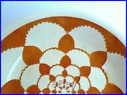 Assiette céramique art déco signé Roger Mequinion 22 cm 2