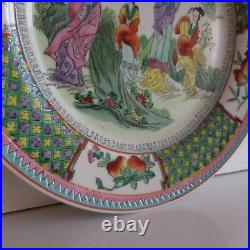 Assiette céramique plate porcelain Japan art nouveau ethnic déco XXe PN France