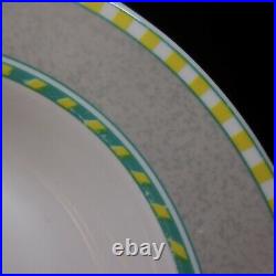 Assiette creuse ronde citron céramique porcelaine art déco table Italie N8868