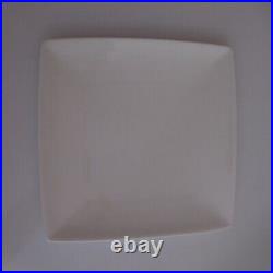 Assiette plate carrée céramique porcelaine art déco table EXTRA STRONG N6028