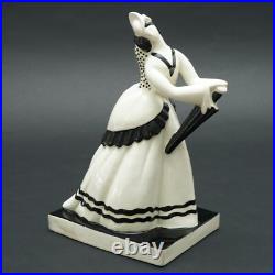 Atelier Primavera Longwy France Art Déco Figurine en Céramique Femme 7243 Claude Atelier Primavera Longwy France Art Déco Figurine en Céramique Femme 7243 Claude