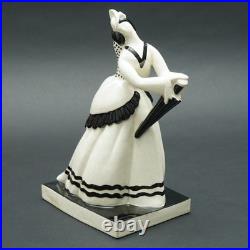 Atelier Primavera Longwy France Art Déco Figurine en Céramique Femme 7243 Claude