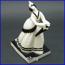 Atelier Primavera Longwy France Art Déco Figurine en Céramique Femme 7243 Claude
