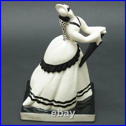 Atelier Primavera Longwy France Art Déco Figurine en Céramique Femme 7243 Claude Atelier Primavera Longwy France Art Déco Figurine en Céramique Femme 7243 Claude