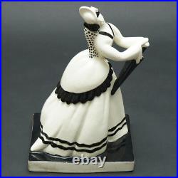 Atelier Primavera Longwy France Art Déco Figurine en Céramique Femme 7243 Claude Atelier Primavera Longwy France Art Déco Figurine en Céramique Femme 7243 Claude