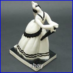 Atelier Primavera Longwy France Art Déco Figurine en Céramique Femme 7243 Claude