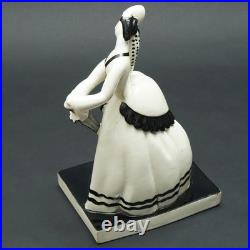 Atelier Primavera Longwy France Art Déco Figurine en Céramique Femme 7243 Claude