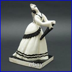 Atelier Primavera Longwy France Art Déco Figurine en Céramique Femme 7243 Claude Atelier Primavera Longwy France Art Déco Figurine en Céramique Femme 7243 Claude