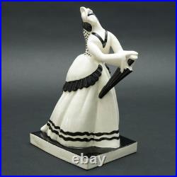 Atelier Primavera Longwy France Art Déco Figurine en Céramique Femme 7243 Claude