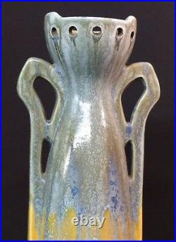 B superbe Gustave de Bruyn grand vase céramique art déco 2.2kg47cm fives lille