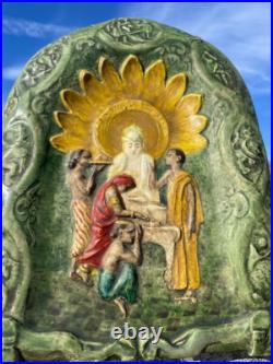 Bas relief 1910 céramique Lachenal art nouveau, ceramic vintage, pottery art deco