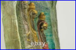 Bas relief céramique Lachenal art nouveau, ceramic vintage, pottery art deco