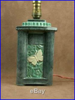 Belle Lampe Art Deco Ceramique L. Rossat Pour Marcel Guillard Editions Etling