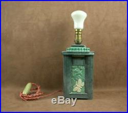Belle Lampe Art Deco Ceramique L. Rossat Pour Marcel Guillard Editions Etling